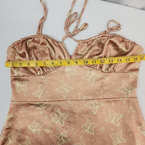 Pacsun LA Hearts Size M Butterfly Dress- Spaghetti Straps Mini Y2k - Picture 4 of 9